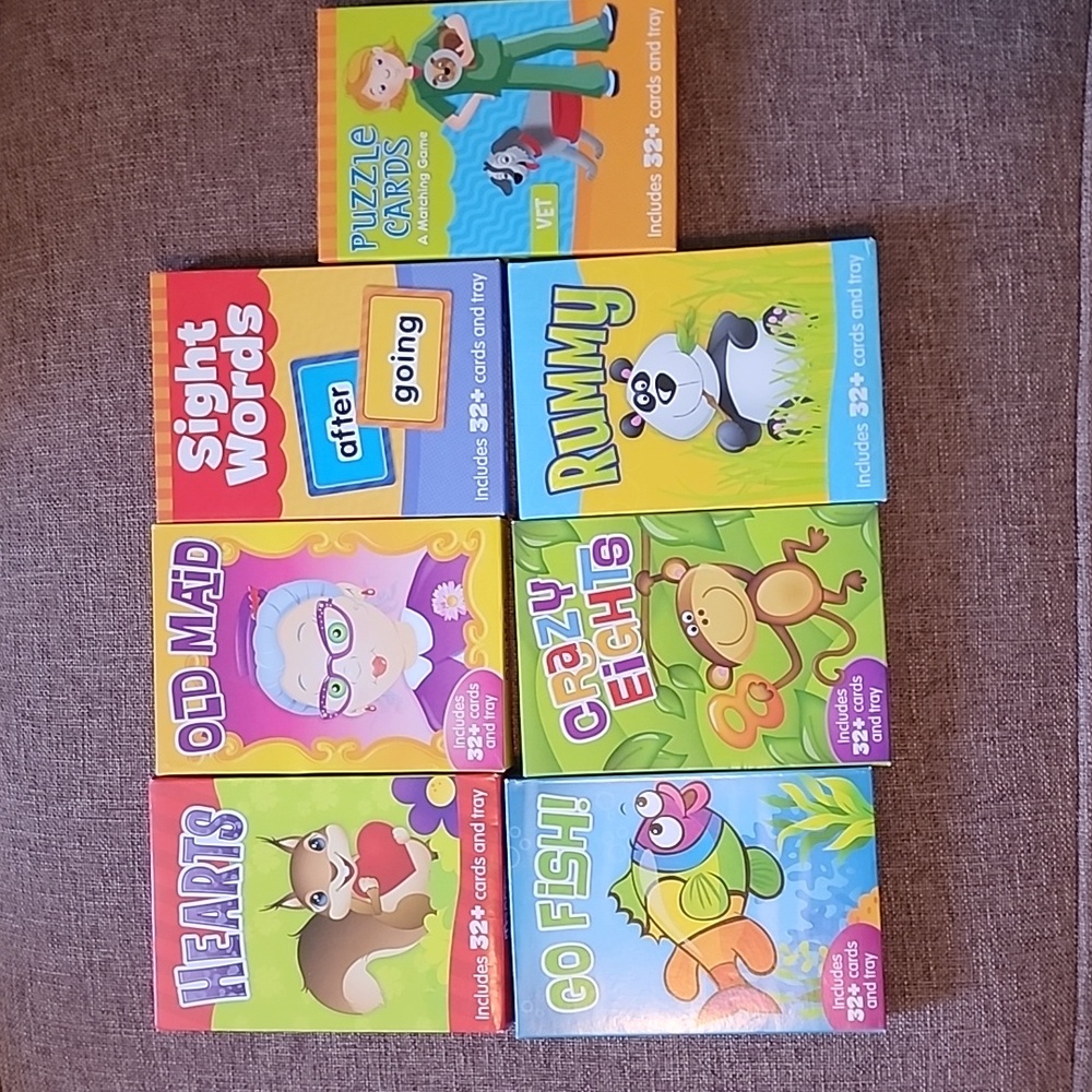 COPY - NWT childrens learning card and card games